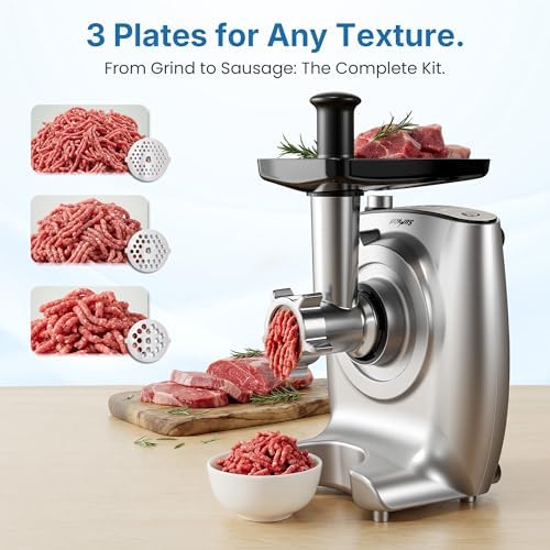Electric Dough Mixer, Stand Mixer with Meat Grinder, Juicer