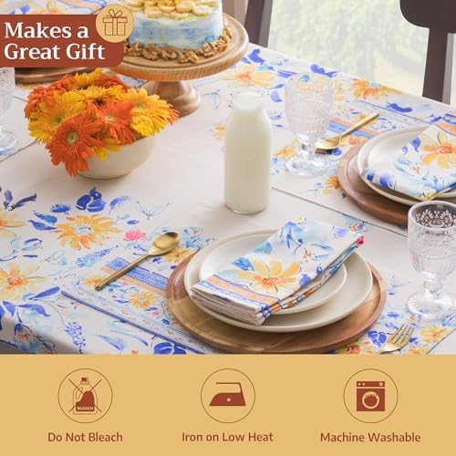 Maison d' Hermine Placemats Set of 4 Reusable 100% Cotton (13"x19")