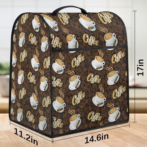 Coffee Modern Kitchen Aid Covers Foldable Washable Stand Mixer Dust Cover