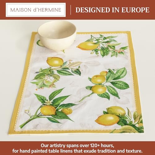 Maison d' Hermine Placemats Set of 4 Reusable 100% Cotton (13"x19")