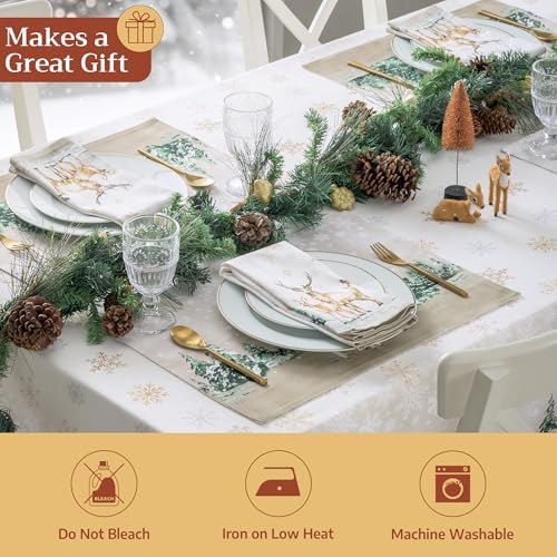 Maison d' Hermine Placemats Set of 4 Reusable 100% Cotton (13"x19")