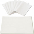 Cloth Placemats Set of 12, Linen Type Fabric Placemats Machine Washable Heat Resistant Placemats Wrinkle Free Thick Polyester Kitchen Place Mats for Dining Table (White)