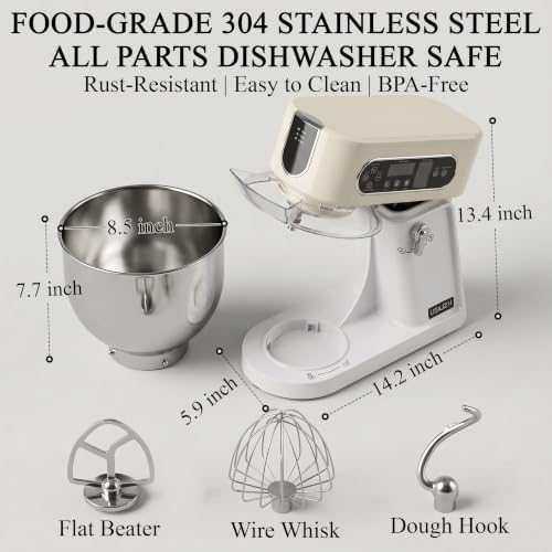 5.3 Qt Tilt-Head Stand Mixer, 9-Speed Electric Food Mixer