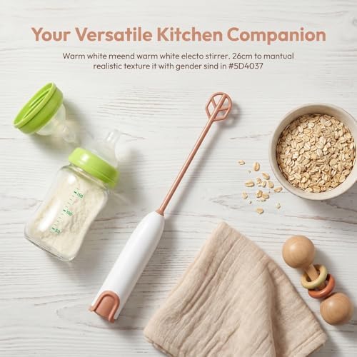 IMIKEYA Handheld Electric Mixer for Formula Milk Powder Stirrer with Extended Handle and Detachable Design Ideal for Versatile Juice and Coffee Mixing