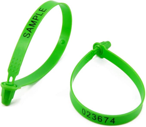 1000 Plastic Security Tamper Trailer Truck Shipping Container Seals (Green)