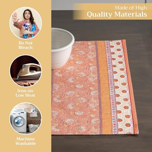 Maison d' Hermine Placemats Set of 4 Reusable 100% Cotton (13"x19")