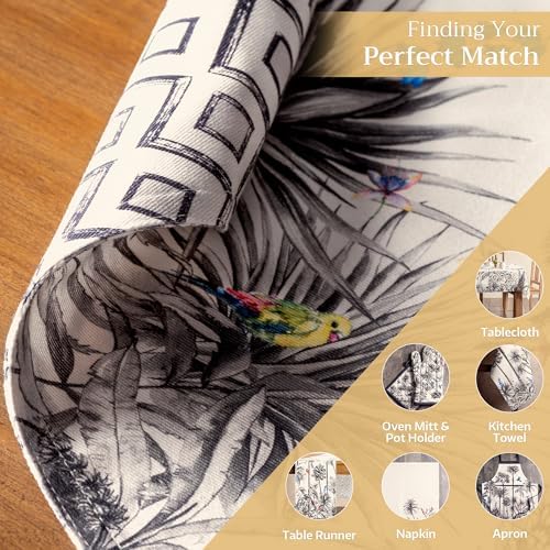 Maison d' Hermine Placemats Set of 4 Reusable 100% Cotton (13"x19")