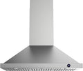 JOCO 36 Inch Wall Mount Range Hood, 900 CFM Stainless Steel Kitchen Chimney Vent Hood, Convertible for Ducted or Ductless Installation, 4-Speed Knob Control P02-36K