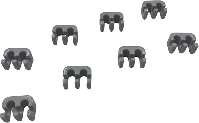 DM147 - Part Number: DD61-00217A- Dishwasher Holder-Tine(S)- Rack Basket Activity Buckle Assembly（8 Pack） Replacement for Dishwasher Parts Tine Rack Clip