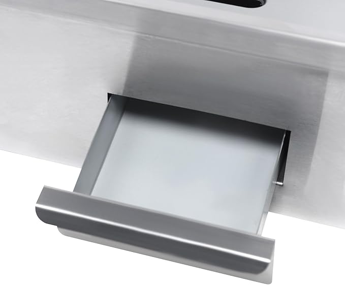 Commercial Electric Grill 110V 3000W Countertop Flat Top Griddle Nonstick Stainless Steel Teppanyaki Grill, Temperature Range 122-572°F for Restaurant, Canteen, Snack Bars 21.3"x11.8"
