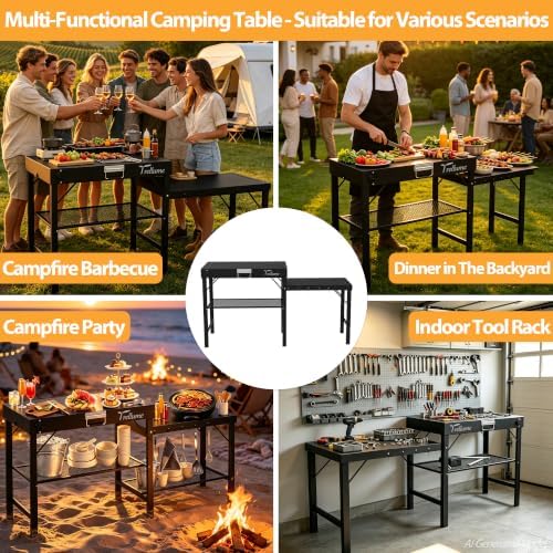 Outdoor Grill Cart,Outdoor Garden Patio BBQ Kitchen Food Prep Table Cart