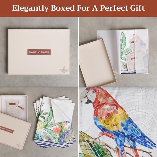 Maison d' Hermine Placemats Set of 4 Reusable 100% Combed Cotton (13"x19")