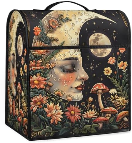 Moon Face Kitchen Aid Covers Foldable Washable Stand Mixer Dust Cover