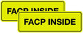 Signs ByLITA Standard FACP Inside Sign | Fire Safety Signage (Yellow/Black) - Large 2 Pack