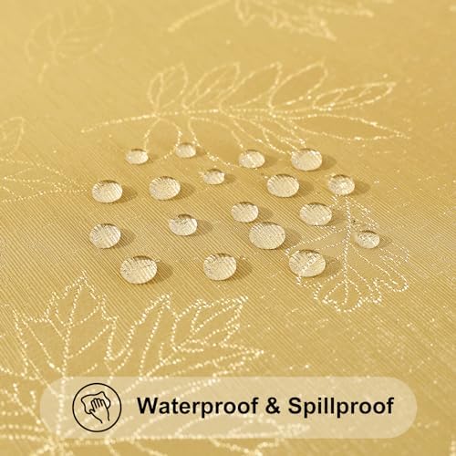 Smiry 60x120 Inch Thanksgiving Jacquard Rectangle Table Cloth for Fall