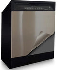 EZ FAUX DECOR Peel and Stick Stainless Steel Replacement Door Panel Wrap for Appliances Vinyl Dishwasher Cover 26" X 36" Easy Cut to fit, Waterproof, Heat, Scratch Resistant, Durable