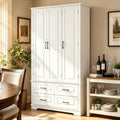 Merax 72" Kitchen Pantry Cabinet with 3 Pull-Out Trays & 5 Door Racks