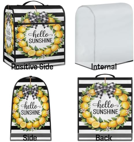 Summer Lemon Kitchen Aid Covers Foldable Washable Stand Mixer Dust Cover