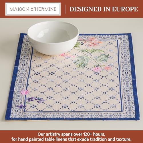 Maison d' Hermine Placemats Set of 4 Reusable 100% Cotton (13"x19")