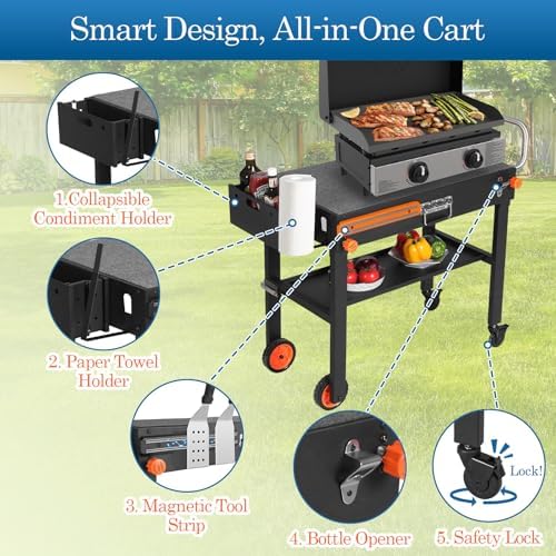Grill Table Stand Cart for Blackstone Griddle