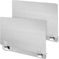 Ferraycle 2 Packs Stainless Steel Fryer Splash Guard Commercial Side Stove Splash Splatter Guard for Stop Oil from Splattering (20-1/2 W X 7.01'' H)