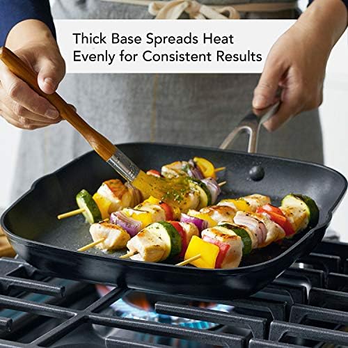 KitchenAid Hard Anodized Induction Nonstick Stovetop Grill Pan, Griddle Pan