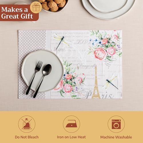 Maison d' Hermine Placemats Set of 2 Reusable 100% Cotton (13"x19")