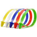 Leadseals(R) 100 White Tite-Lock Plastic Tractor Truck Door Seal Tamper Evident Security Tags Numbered Safty Disposable Locks for Trailer Logistics Shipping Transport