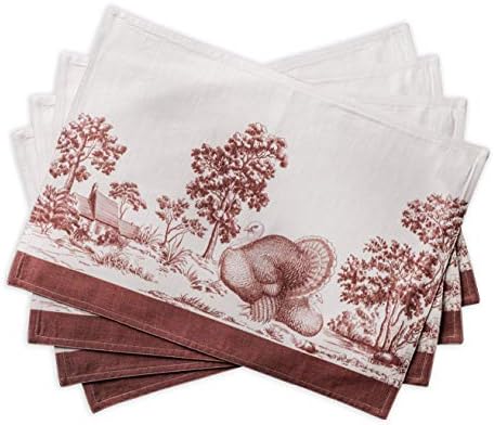 Maison d' Hermine Placemats Set of 4 Reusable 100% Cotton (13"x19")