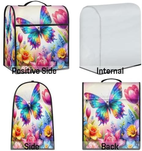 Spring Butterfly Kitchen Aid Cover Foldable Washable Stand Mixer Dust Cover