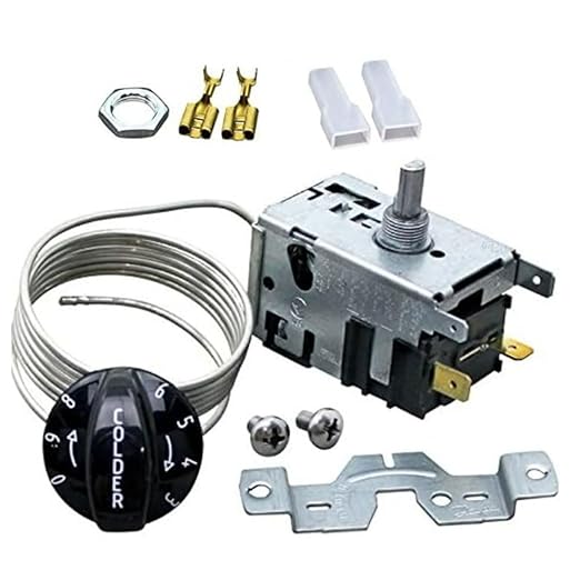 Upgraded 988284 Refrigerator Thermostat Temperature Control Kit Compatible for True Refrigerators800382 077B6856 Freezer Thermostat， Fit for TSSU, TUC, TWT, TPP, GDM, GEM,TBB, TCM, TDD, TGU, TGW, TMC