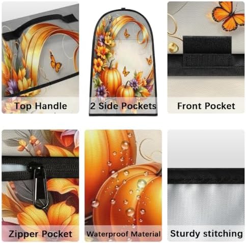 Fall Pumpkins Kitchen Aid Covers Foldable Washable Stand Mixer Dust Cover