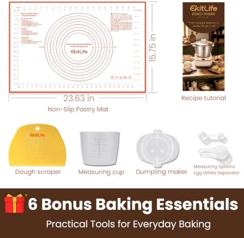 7.4Qt Electric Dough Maker Machine, Kneading & Fermentation Mixer