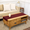Solino Home 100% Linen Dining Table Runner Red Woven, Athena 14 x 60 in