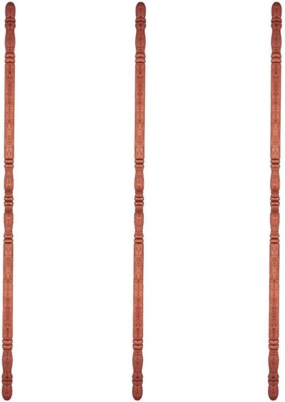 Renovators Supply Manufacturing Corner Protectors 39 1/4 in. Dark Oak Edge Protector, Sanded Corner Guard Pack of 3
