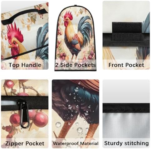 Rooster Animal Kitchen Aid Covers Foldable Washable Stand Mixer Dust Cover