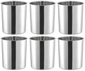 OCS Parts 6-Pack 8.25 Quart Bain Marie Pot | 9-5/8" x 7-3/8" Stainless Steel Pot for Warm or Cold Food, Sauces, Soups, or Organizing Cooking Utensils