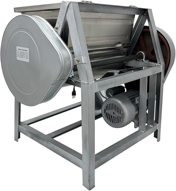INTSUPERMAI Commercial Dough Mixer Machine 25KG Electric Flour Mixer with 90 Degree Tilt Bowl for Dough Mixing Kneading Capacity 50QT 2200W