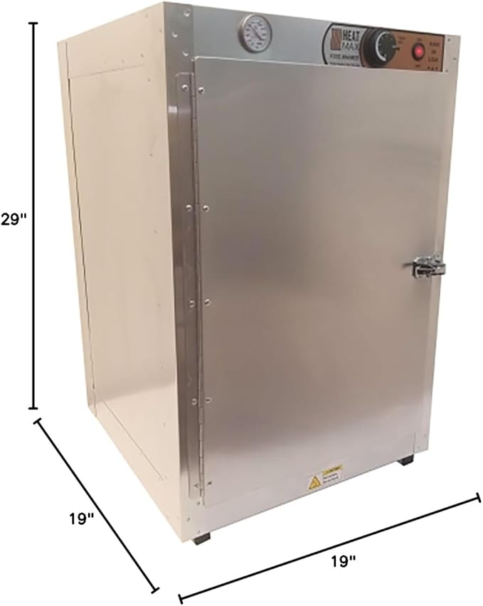 HeatMax 191929 Food Warmer Hot Box, Concession Warmer, Pizza Warmer, Great for Fund Raising, Shelves are 15.75"W x 18.5"D, NOT FOR PROOFING -- MADE IN USA with service and support, FOR HALF SIZE PANS
