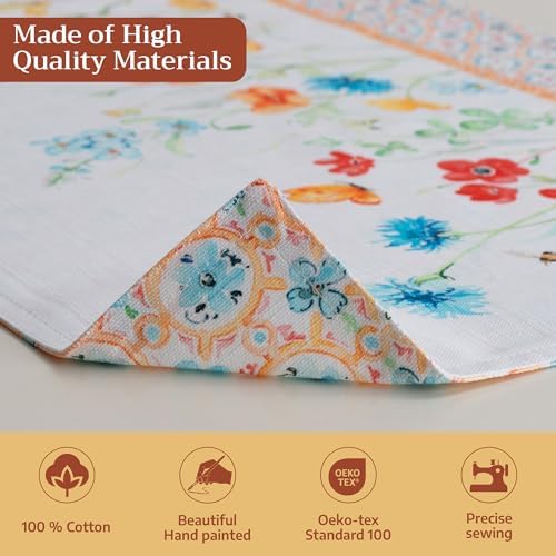 Maison d' Hermine Placemats Set of 4 Reusable 100% Cotton (13"x19")