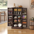 kepptory 47" Freestanding Kitchen Pantry Cabinet with Adjustable Shelves