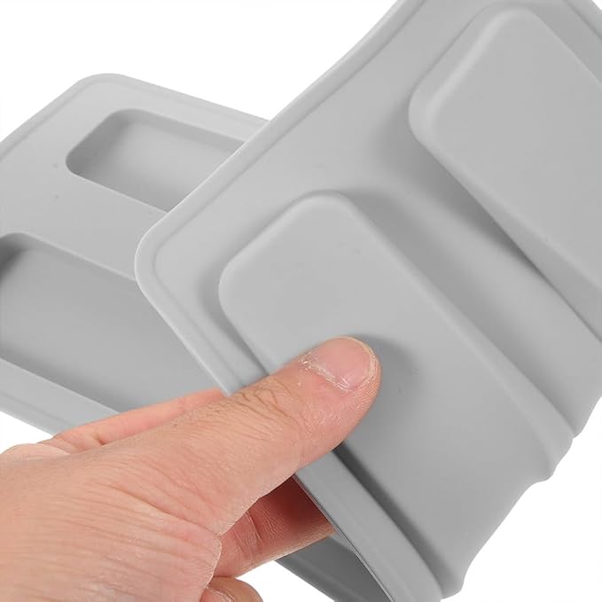 Toaster Lid Cover Replacement 2pcs Silicone Breakfast 2 Slices Bread Machine Cover Electric Toaster Upper for Machine Part Accessories(grey)