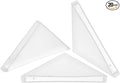 uxcell 20Pcs Plastic Corner Protectors 4x50mm Right Angle Shape Glass Corner Guards Cushion for Corner Protection of Glass, Mirror, Tile, White