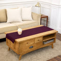 Solino Home 100% Pure Linen Table Runner Burgundy Woven, Athena 14 x 60 in