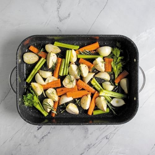 Nordic Ware Verde Extra Large Ceramic Nonstick Turkey Roaster, 18.1 x 13.1 x 3.5 Inch Cooking Surface