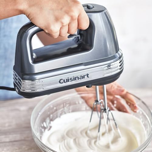 Cuisinart HM-70MGSLT Power Advantage 7-Speed Hand Mixer, Grey