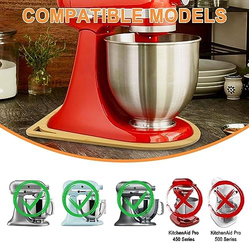 Bamboo Mixer Slider Compatible with Kitchen aid Bowl Lift Stand Mixer (4.5-5 Qt Stand Mixer)