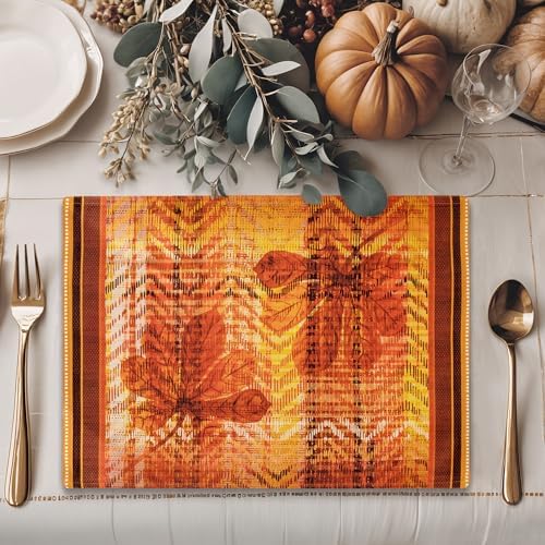 Maison d' Hermine Placemats Set of 4 Reusable 100% Cotton (13"x19")