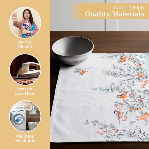 Maison d' Hermine Placemats Set of 4 Reusable 100% Cotton (13"x19")