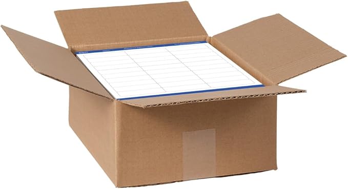 Avery Waterproof Sticker Labels for Printer - 1"x2-5/8" Mailing Labels, Ultrahold Permanent Adhesive, Laser Printers, 15,000 Printable Avery Address Label Sheets (95520)